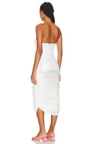 Bahia Maria Swimwear - Roxane Iridescent Ruched Cocktail Dress