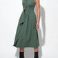 Adelyn Rae - Rosa Flutter Halter Collared Midi Dress