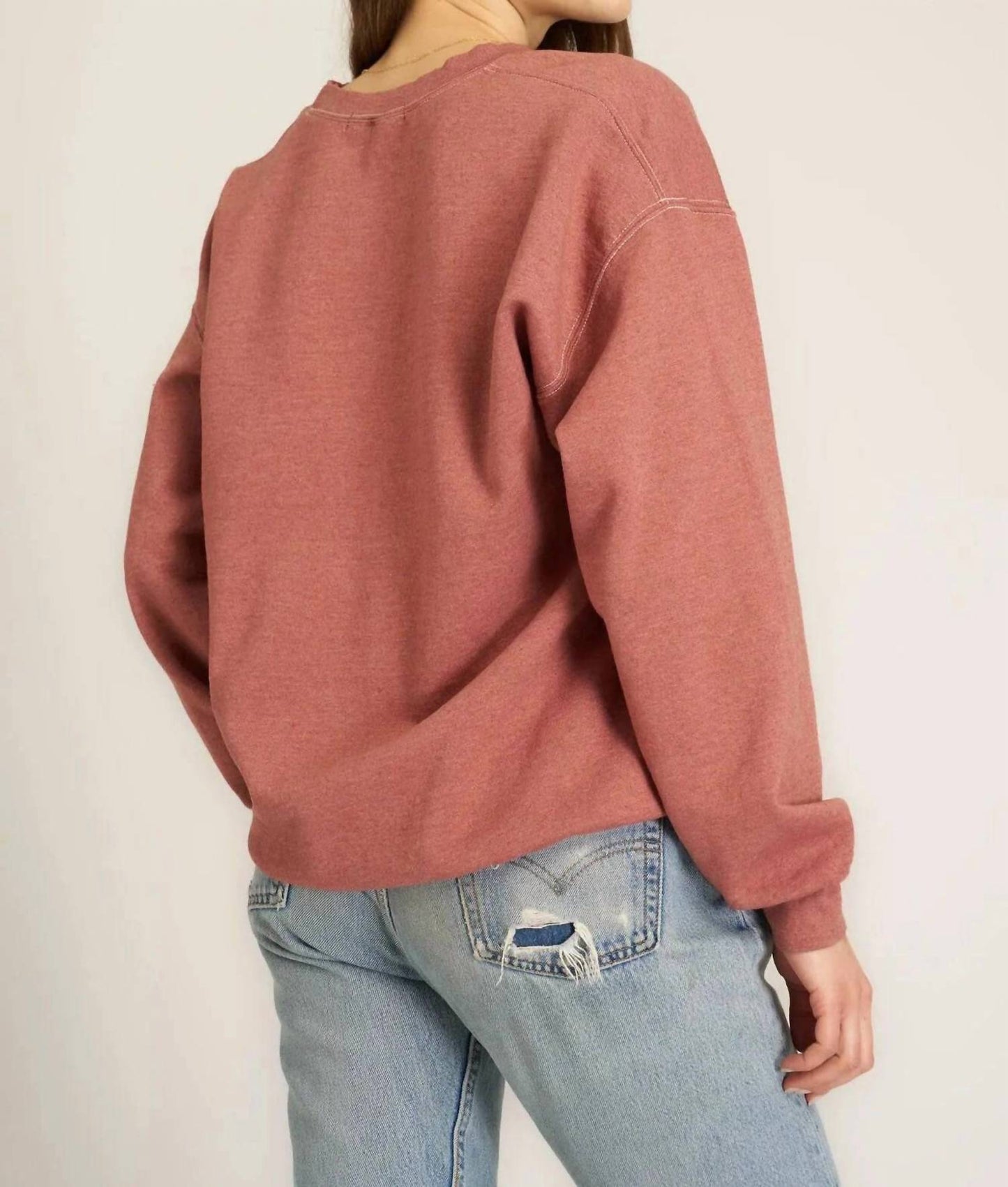 Project Social T - Giddy Up Embroidered Cut Crew Sweatshirt
