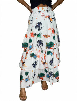 Beulahstyle - Mayan Ruffle Maxi Skirt