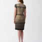 Joseph Ribkoff - Geometric Print Short Sleeve Shift Dress