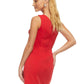 Ashleylauren - One Shoulder Ruched Cocktail Dress