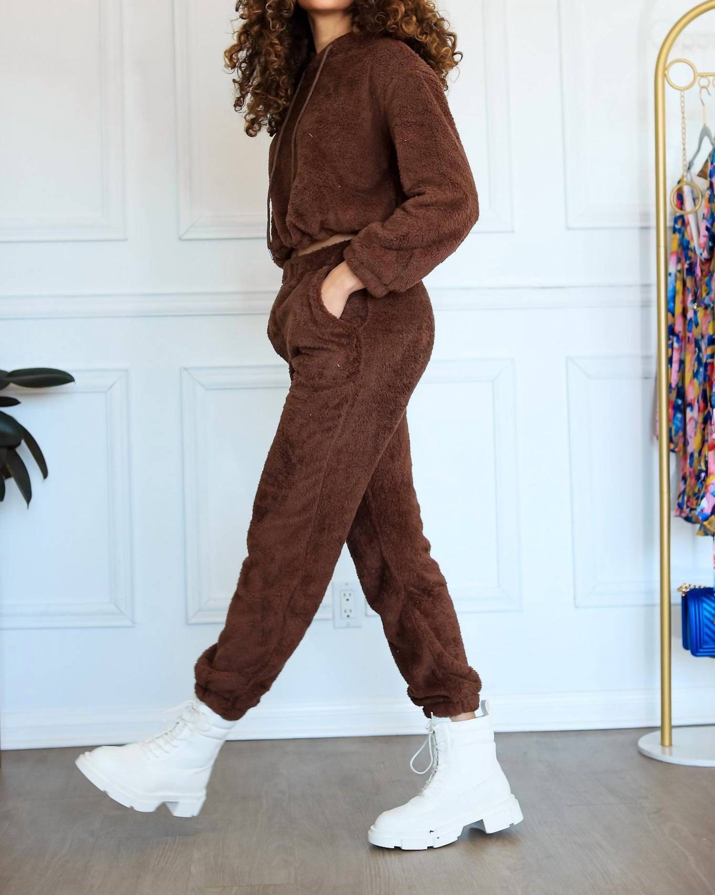 Little Secret Of Mine - Women's Cropped Hoodie Jogger Set