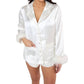 Buddylove - Prescott Feather Trimmed Pajama Set
