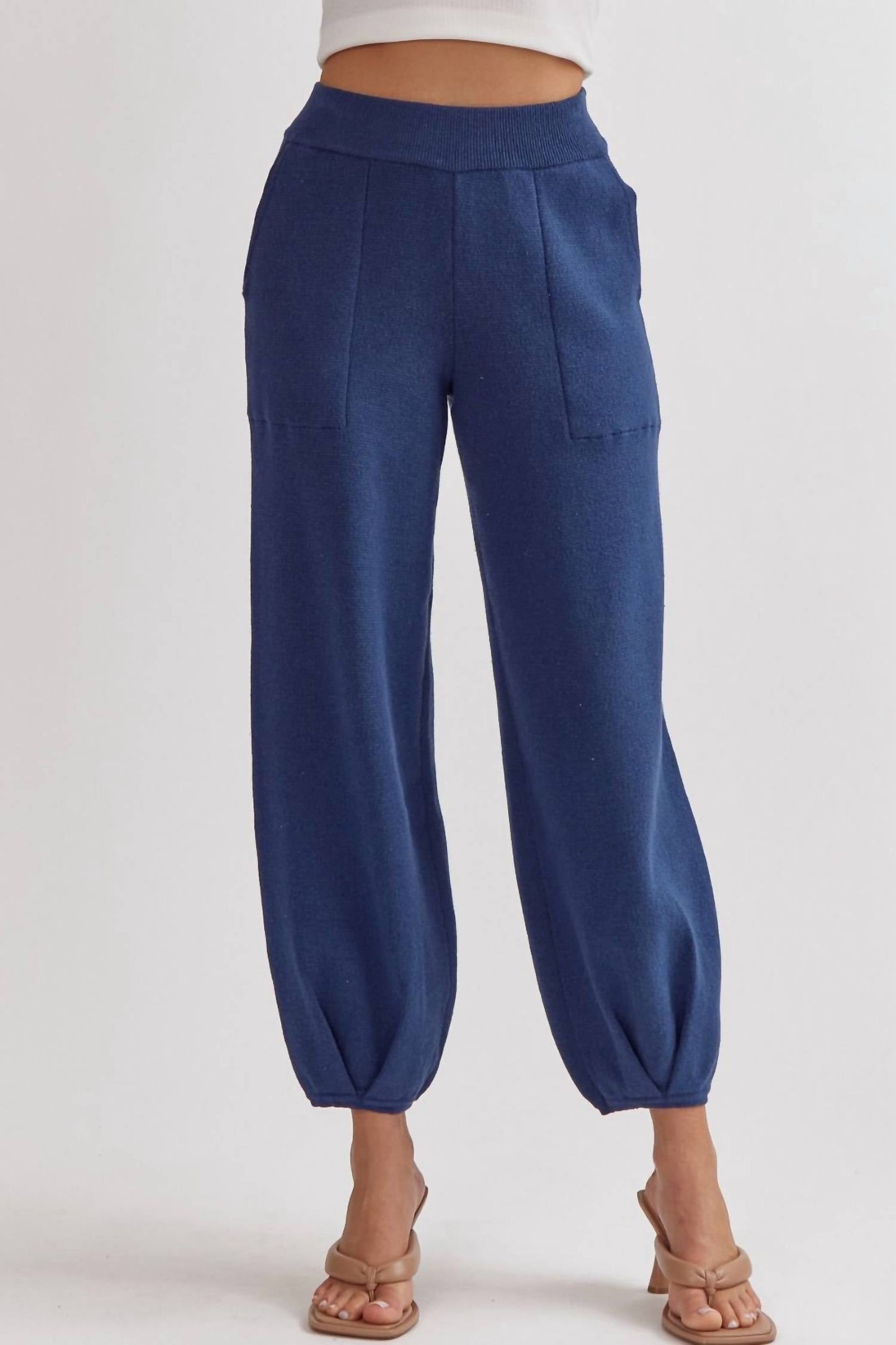 Entro - Knit High Waist Joggers