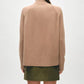 White + Warren - Cashmere Rib Trim Standneck Sweater