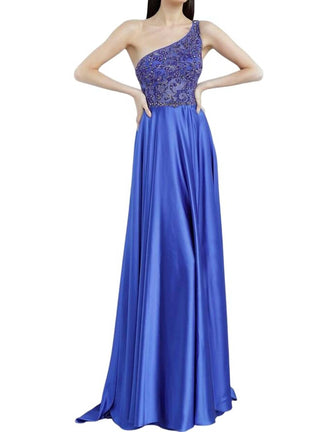 Jovani - One Shoulder Illusion Top Dress