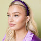 Hello Edie - Velvet Ultra Slim Embellished Headband