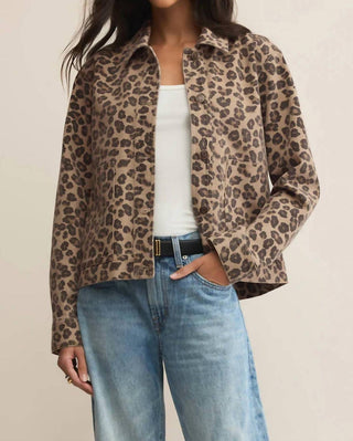 Z Supply - Women's Bel Air Leopard Denim Jacket
