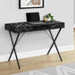 Computer Desk with Marble Look Laminate and Storage Drawers