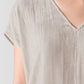 Eileen Fisher - Crushed Velvet V-neck Square Top