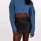 Bailey Rose - CABLE KNIT CROP SWEATER