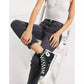 Topshop - Moto High Waist Raw Hem Straight Leg Jeans