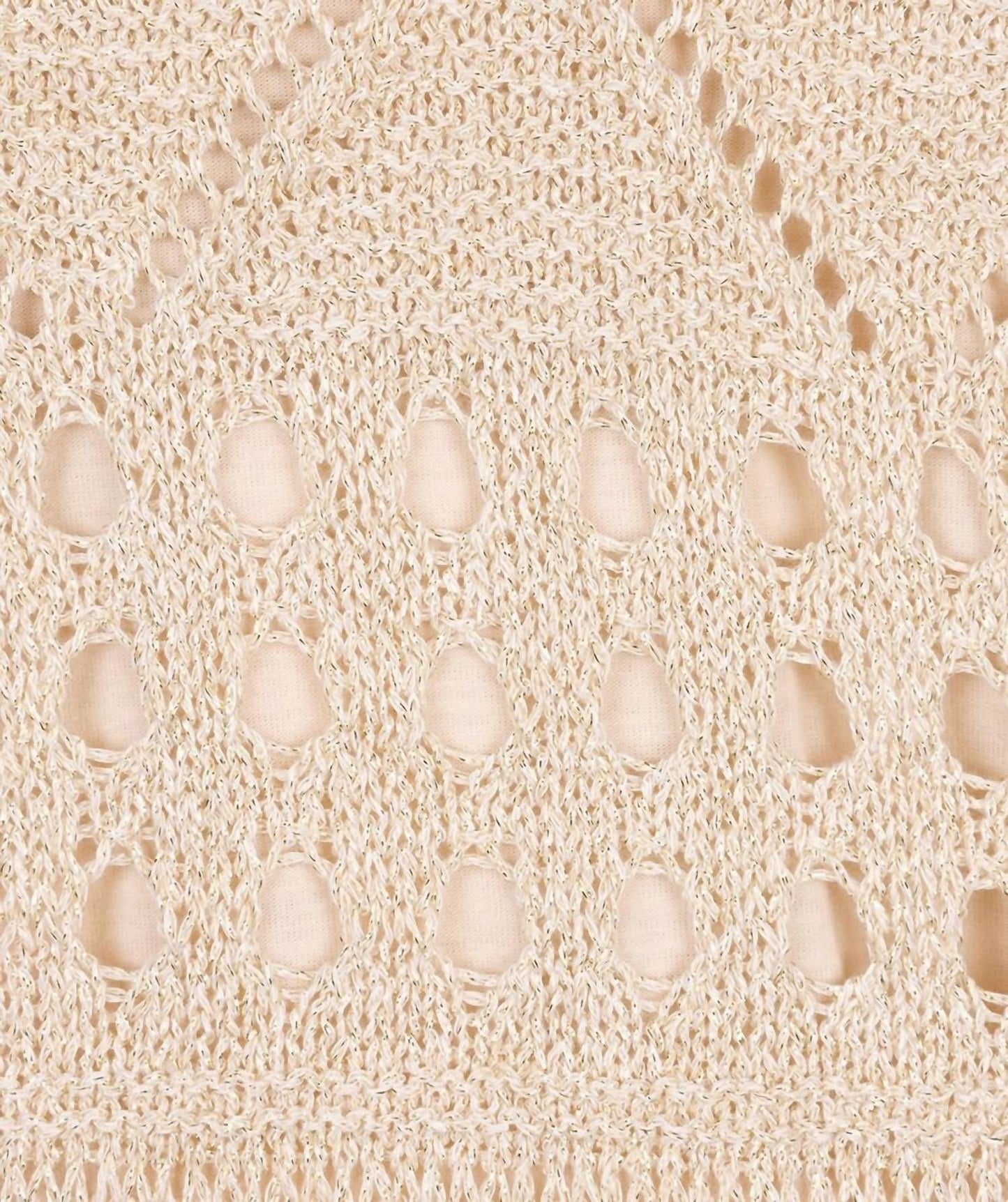 Esqualo - Fancy Open Knit Lurex Tank Top