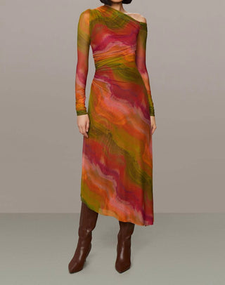 Amur - Drena Mesh Midi Dress