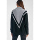 Elan - Two-tone Half Zip Sweater
