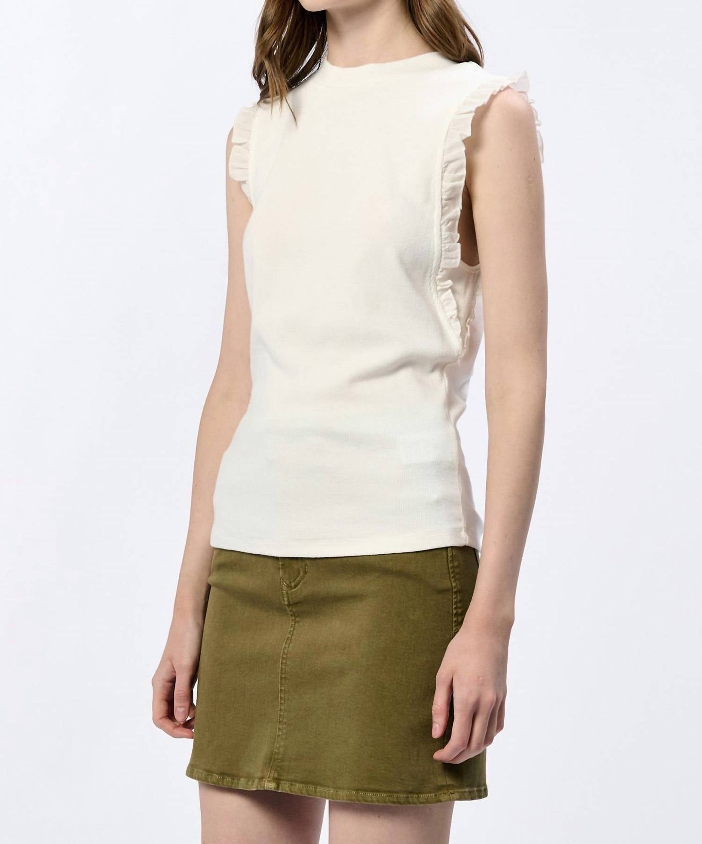 Dear John Denim - Bridget Ruffle Trim Tank Top