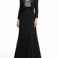 Alexander By Daymor - Beaded V-neck Evening Gown With Matching Bolero