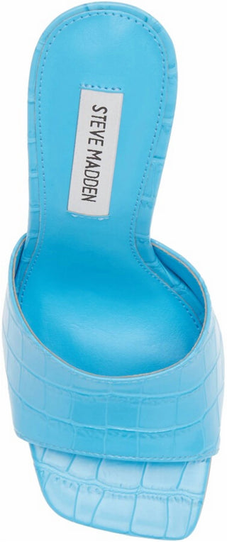 Steve Madden - Women's Signal Square Open Toe Mule High Stiletto Heeled Sandal