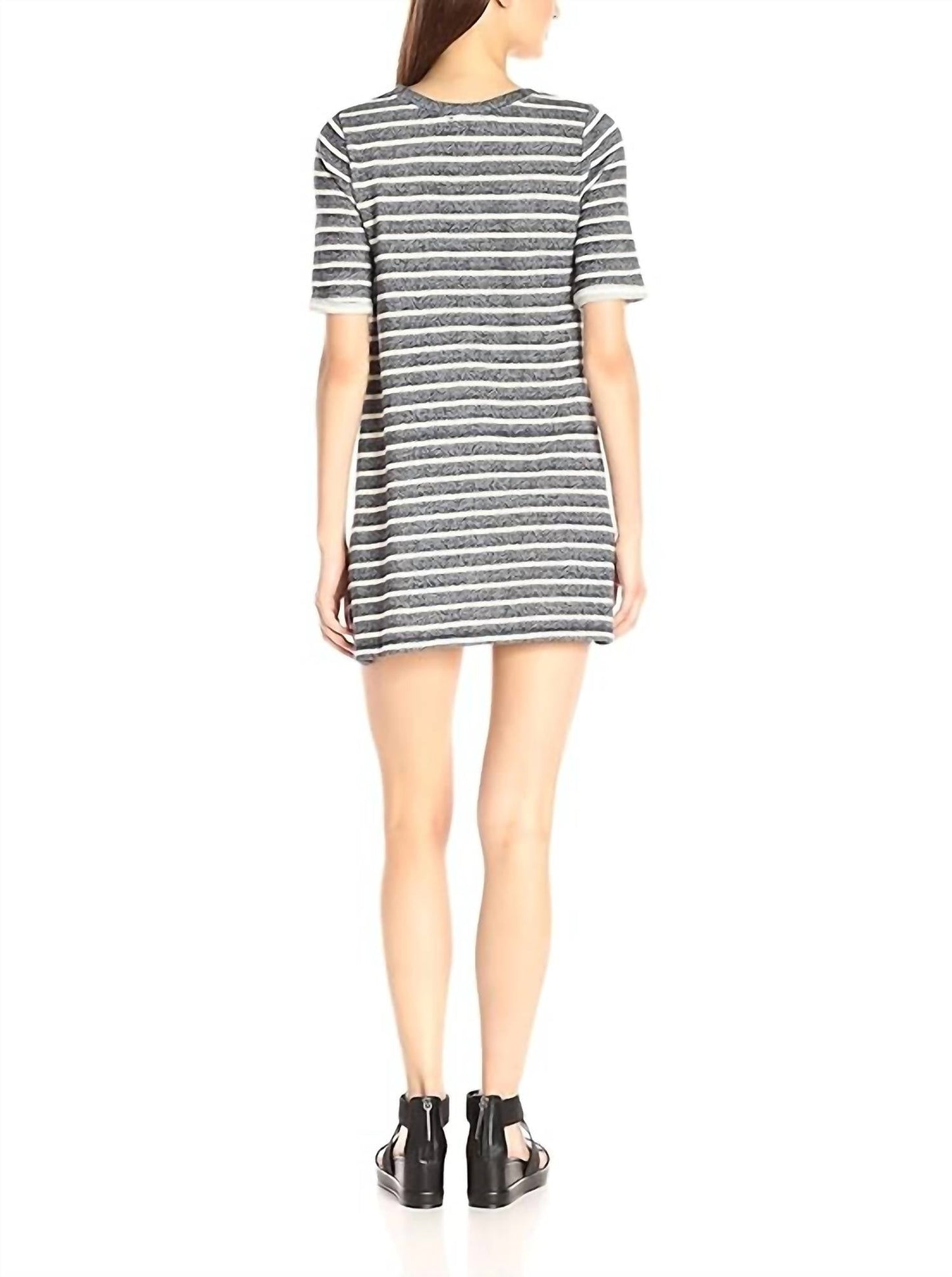 French Connection - Normandy Stripe Short Sleeve Jersey T-Shirt Dress