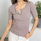 Bobi - Fitted Henley Top