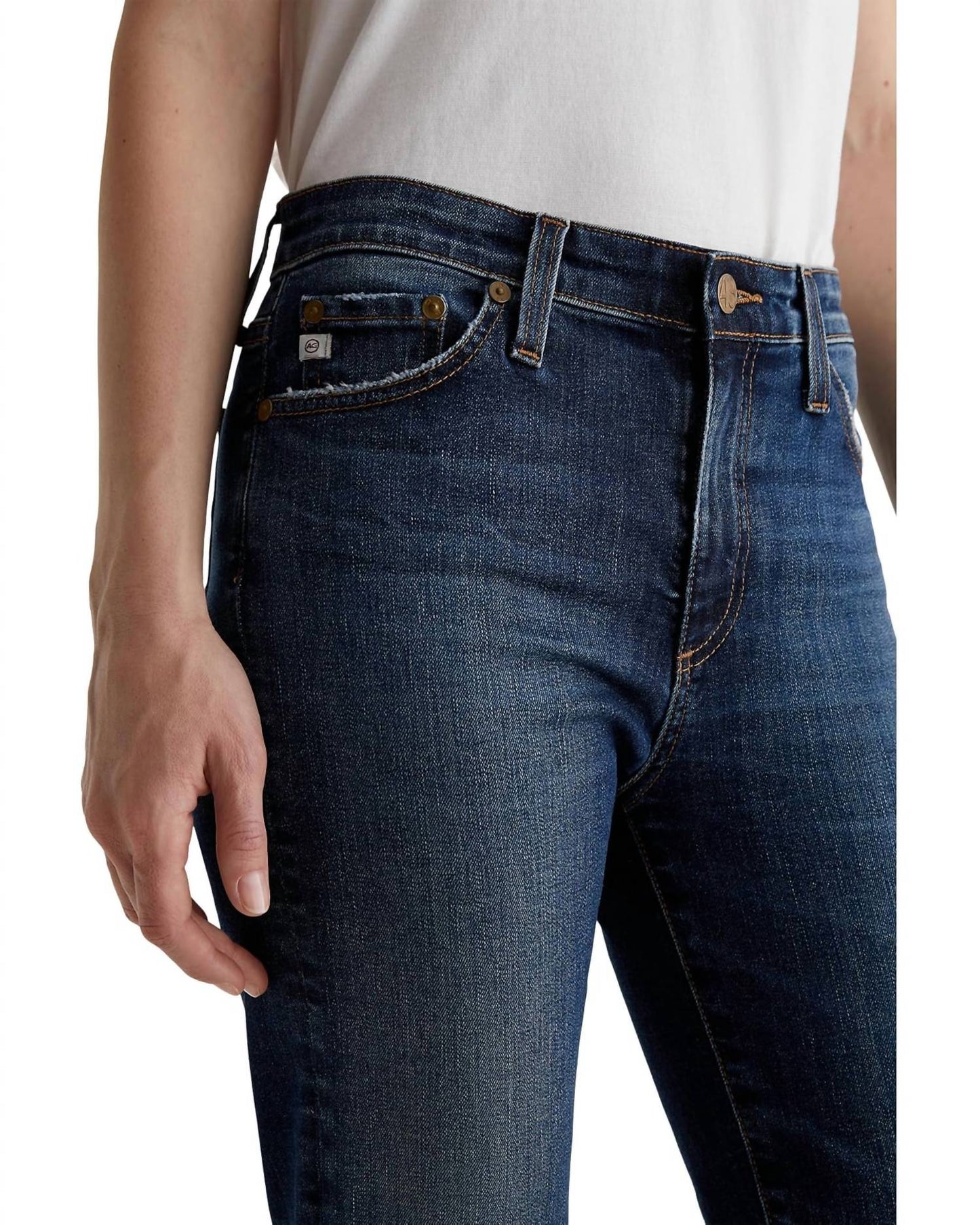 Ag Jeans - Mari Extended Mid Rise Slim Straight Jeans