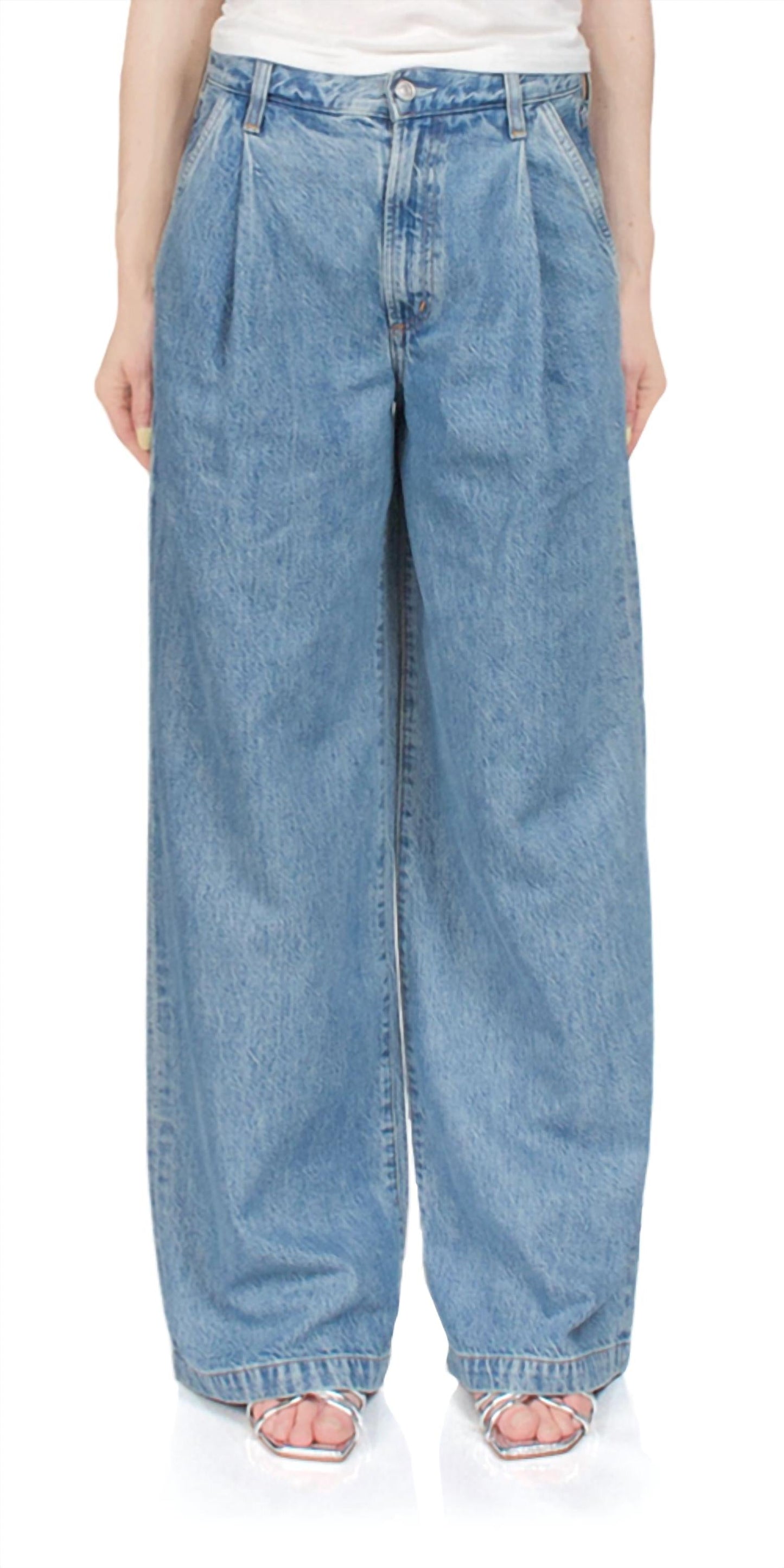 Agolde - Ellis Wide Leg Trouser Pants