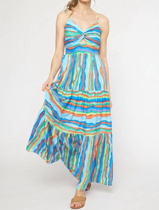 Entro - Stripe Maxi Dress