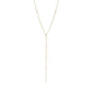 Eklexic - Women's Cz Studded Lariat Necklace