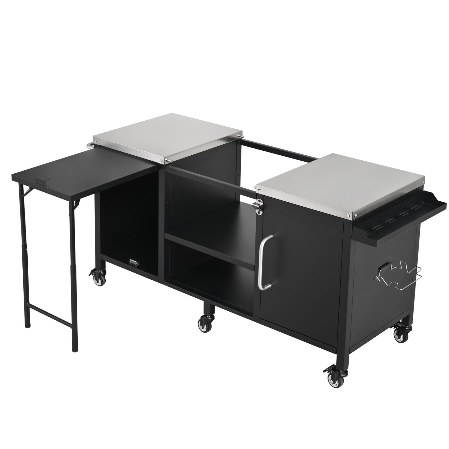 K&K 72.4' Large Grill Table for Big Green Egg