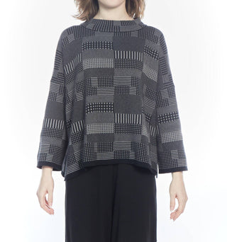 Matthildur - Brianna Patterned Long Sleeve Sweater