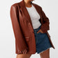 Steve Madden - Faux Leather Blazer