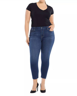 7 For All Mankind - High Rise Ankle Skinny Jeans