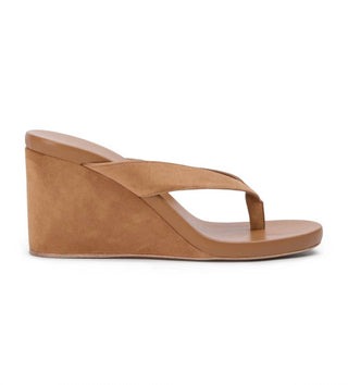 Tony Bianco - Women's Avanti Suede Wedge Thong Sandals