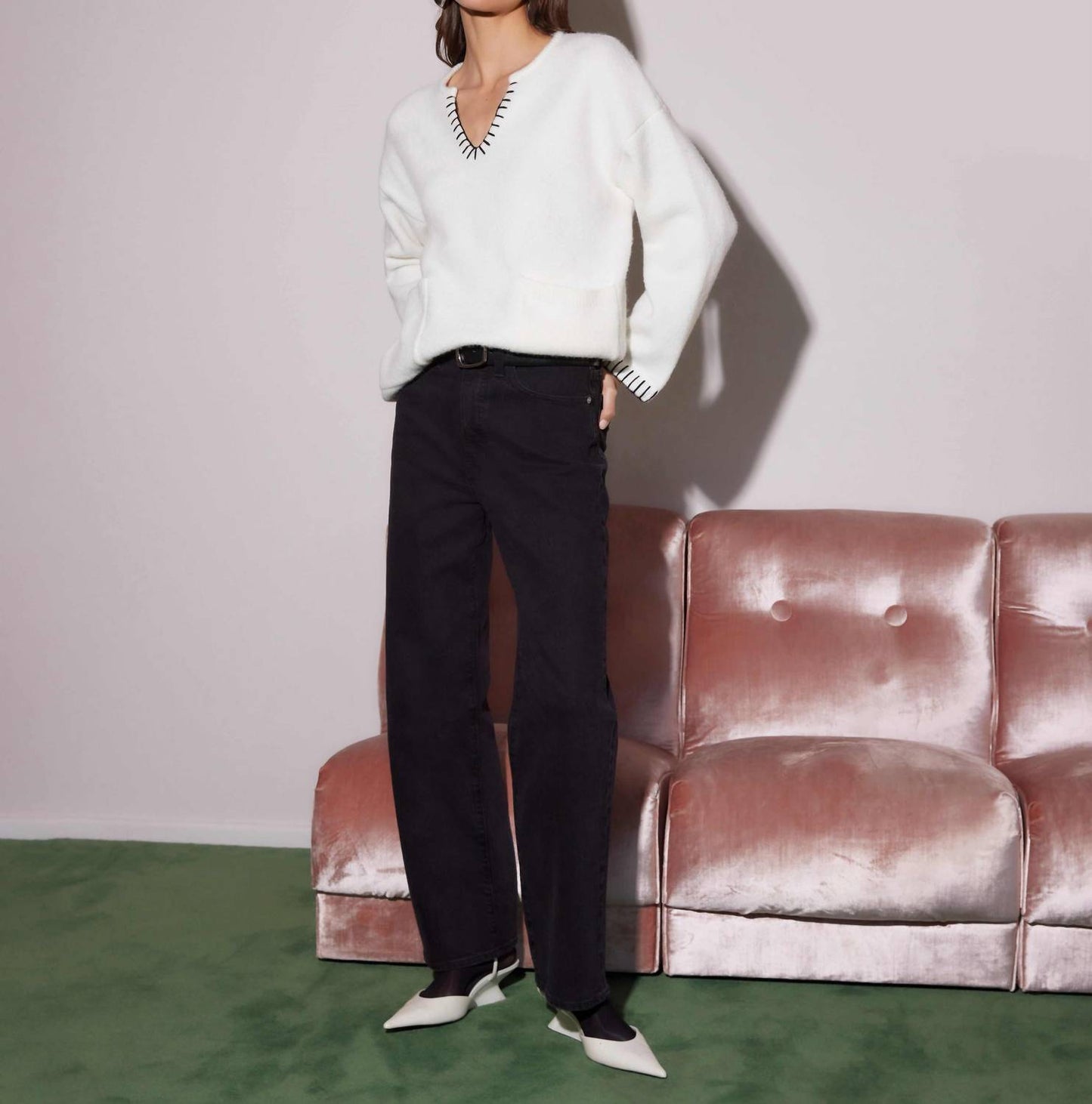 Fifteen Twenty - Mel Edge Stitch Sweater