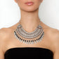 Avenue Chic - Women's Statement Onyx Gypsi Necklace