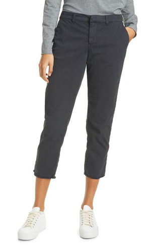 Frank & Eileen Women's Wicklow Italian Crop Chinos - Washed Black