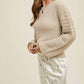 Wishlist - Open-knit Balloon Sleeve Sweater
