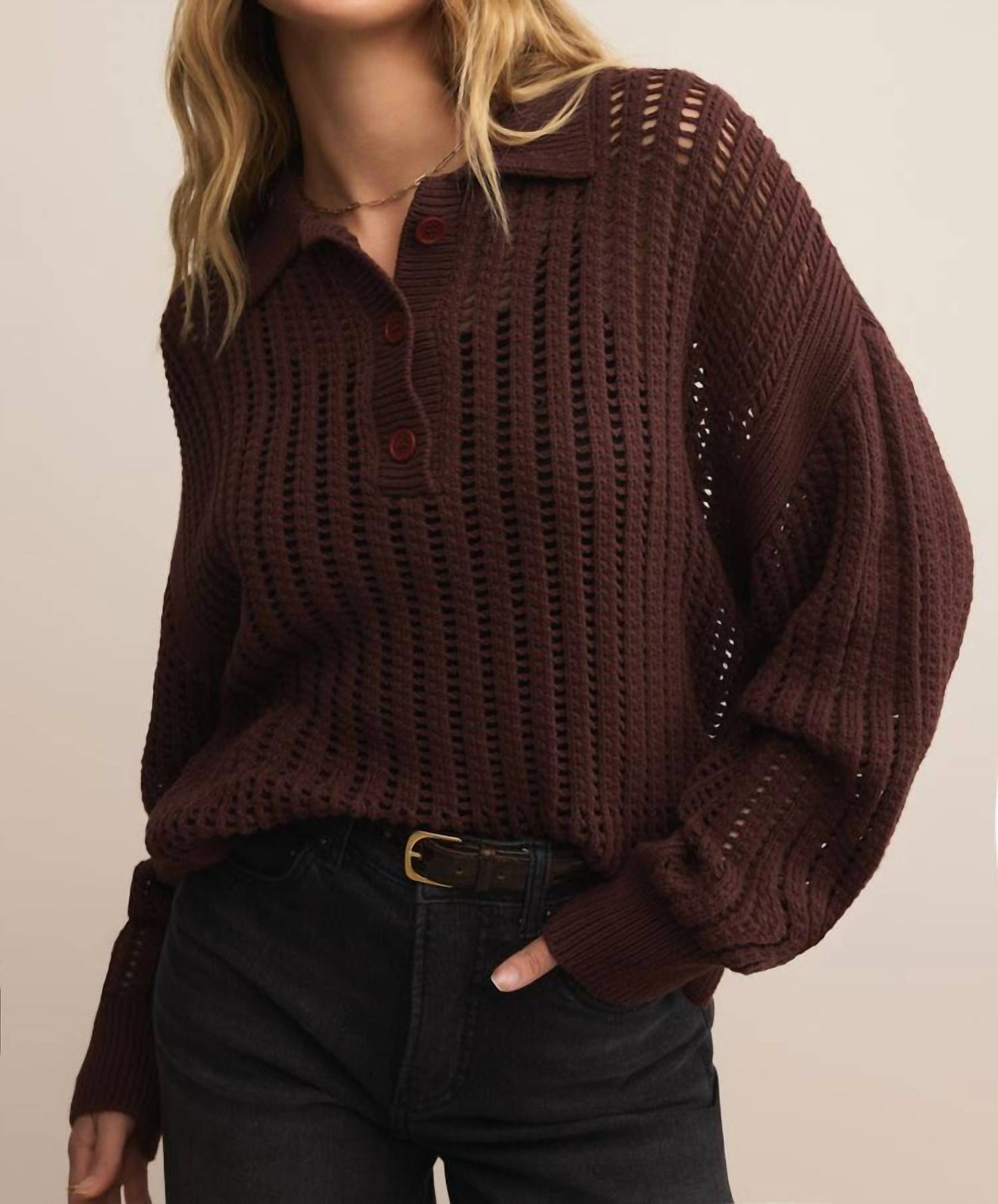 Z Supply - Looking Glass Polo Sweater