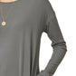 Entro - Ribbed Pocket Midi Dress