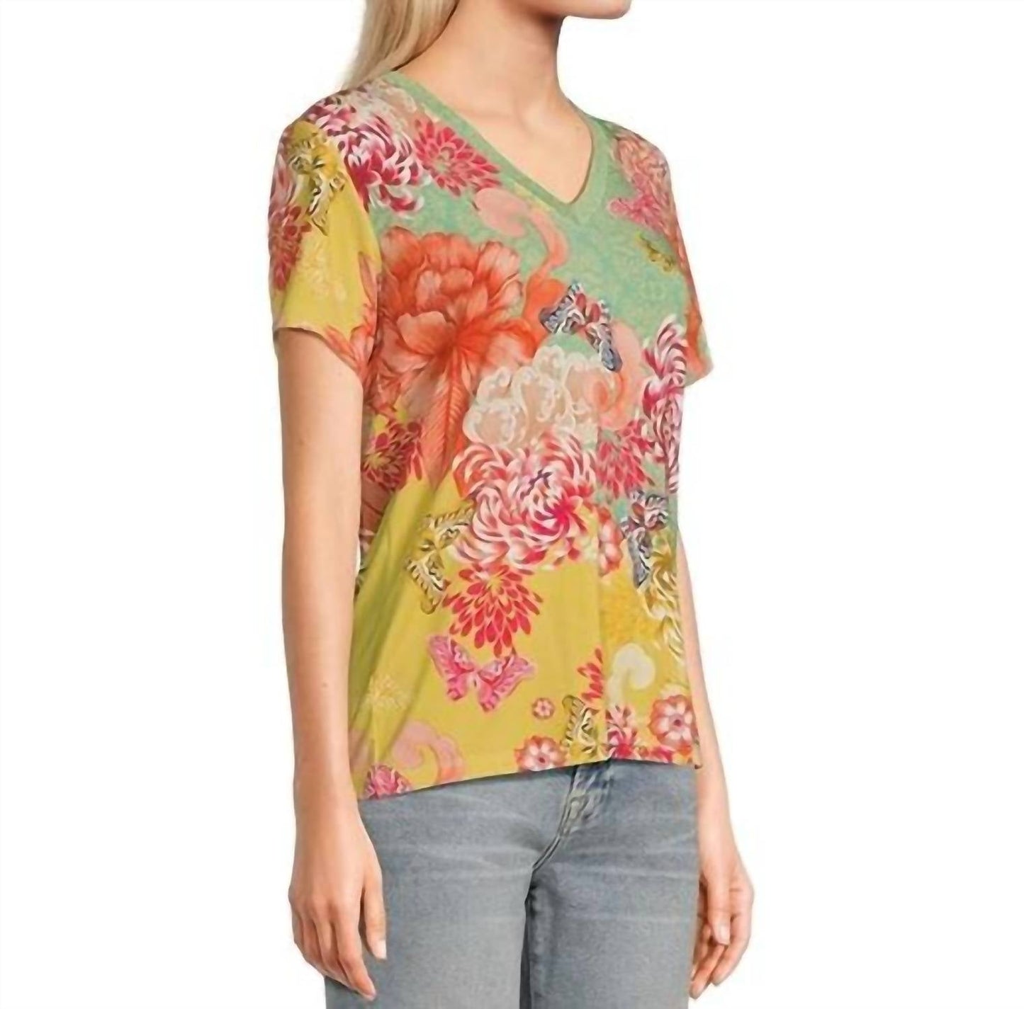 Johnny Was - JANIE FAVORITE SHORT SLEEVE V-NECK TEE