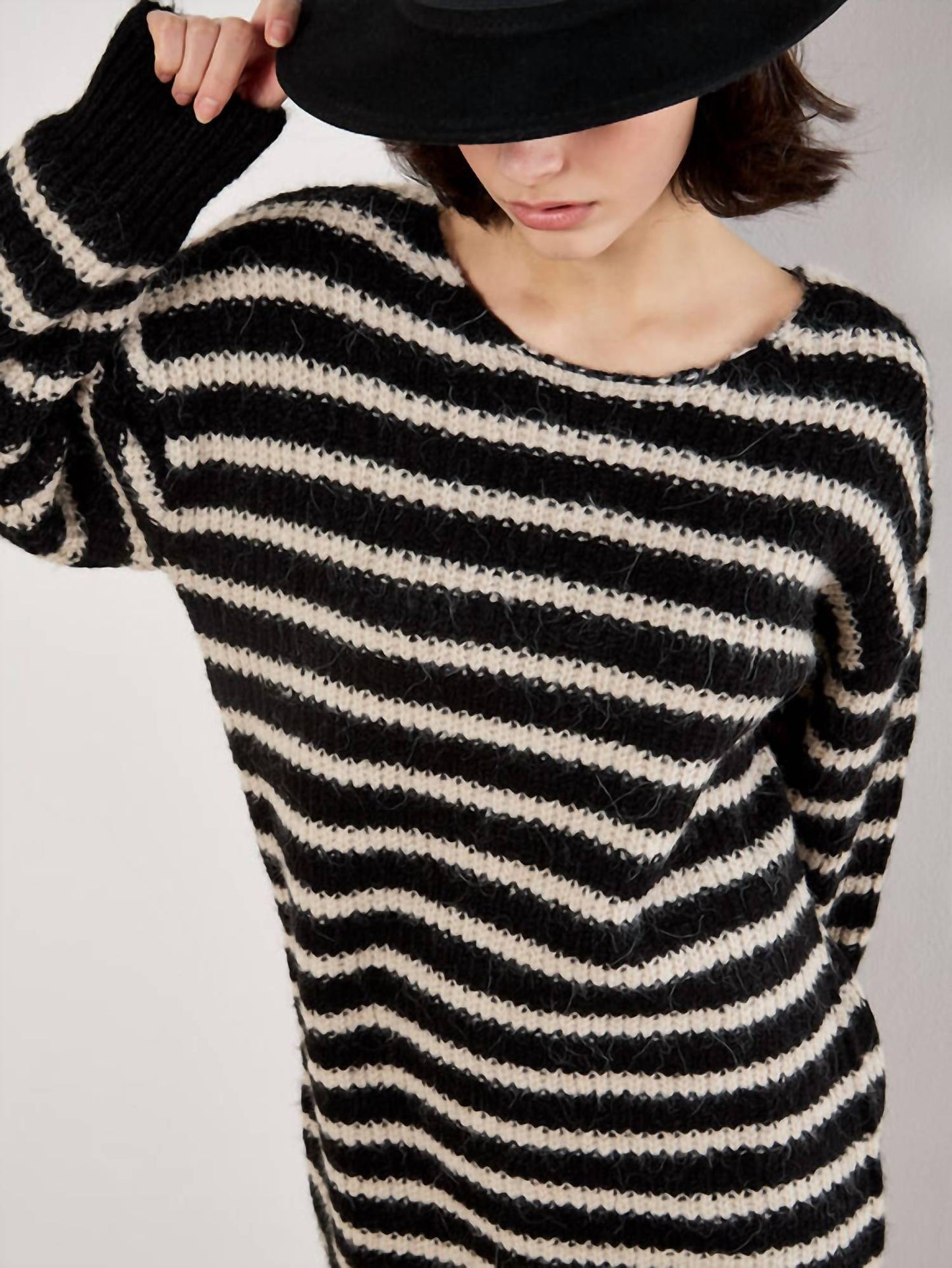 Apricot - Oversized Stripe Jumper Mini Dress