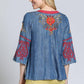 Apny - Floral Embroidered Top