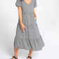 Lovestitch - Gingham Puff Sleeve Midi Dress