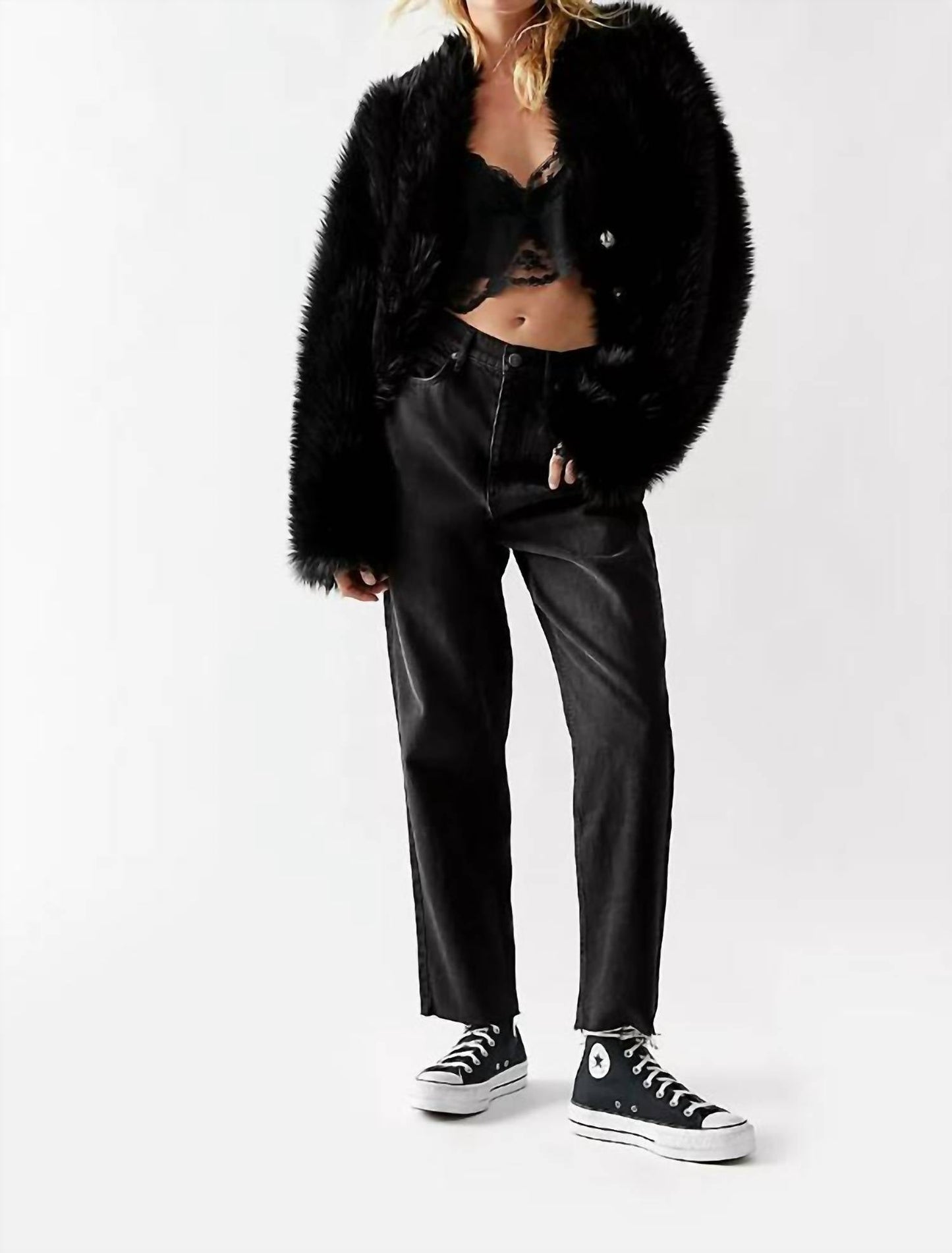 Free People - All Night Fur Jacket