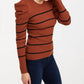 7 For All Mankind - Long Sleeve Puff Shoulder Crewneck