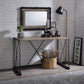 Jodie Console Table Rustic Oak / Antique Black