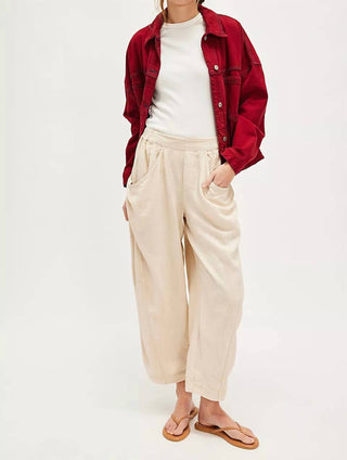 Free People - High Road Solid Pull-on Barrel Pants