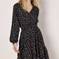 Apricot - Vintage Ditsy Smock Waist Dress