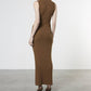 Enza Costa - SILK SWEATER RIB MOCKNECK DRESS